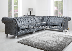sofa chesterfield couro 