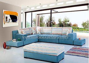 sofa azul